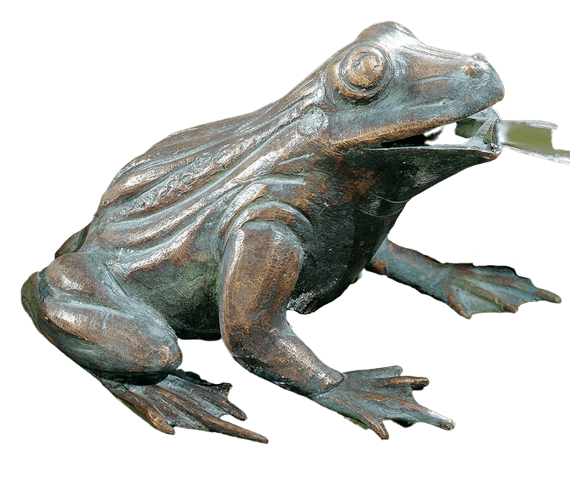 Bronzewasserspeier Frosch Udomar Bronzeskulptur Bronzeplastik